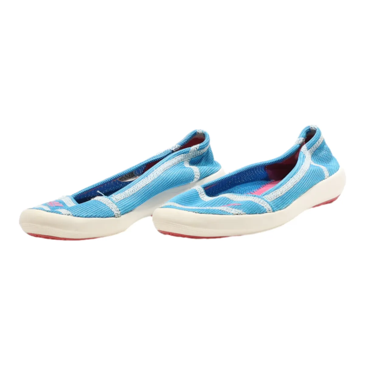 ADIDAS Ballet Shoes Blue Canvas Womens UK 6