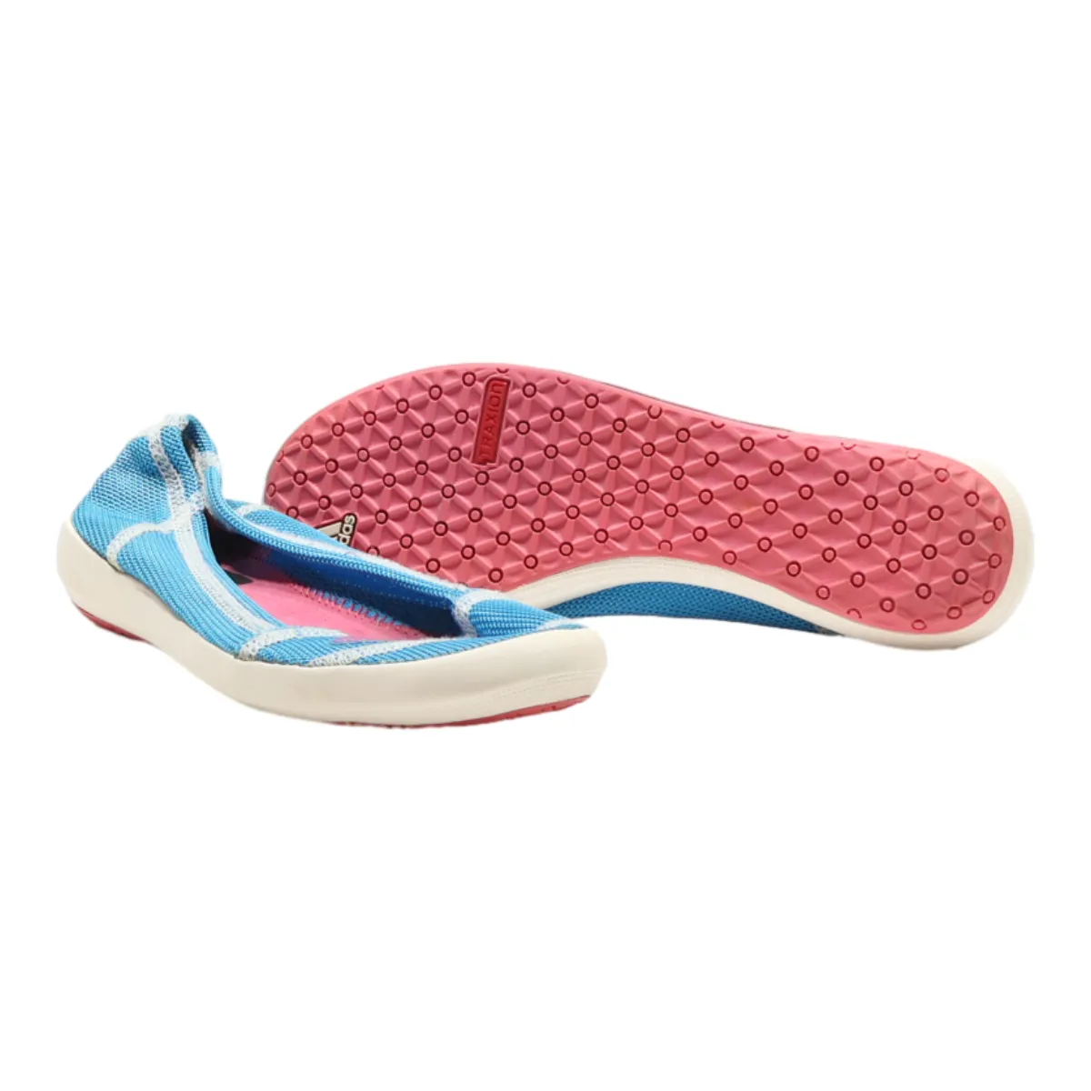 ADIDAS Ballet Shoes Blue Canvas Womens UK 6