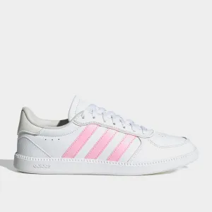 Adidas Womens Breaknet Sleek Sneaker White/pink _ 182671 _ White