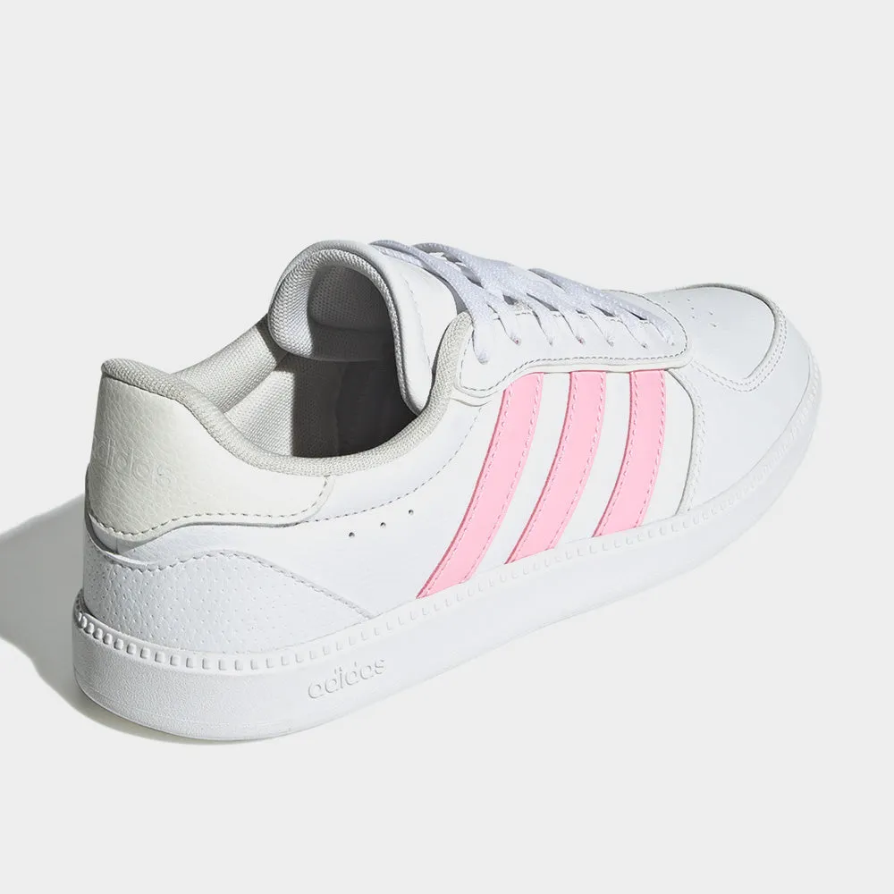 Adidas Womens Breaknet Sleek Sneaker White/pink _ 182671 _ White
