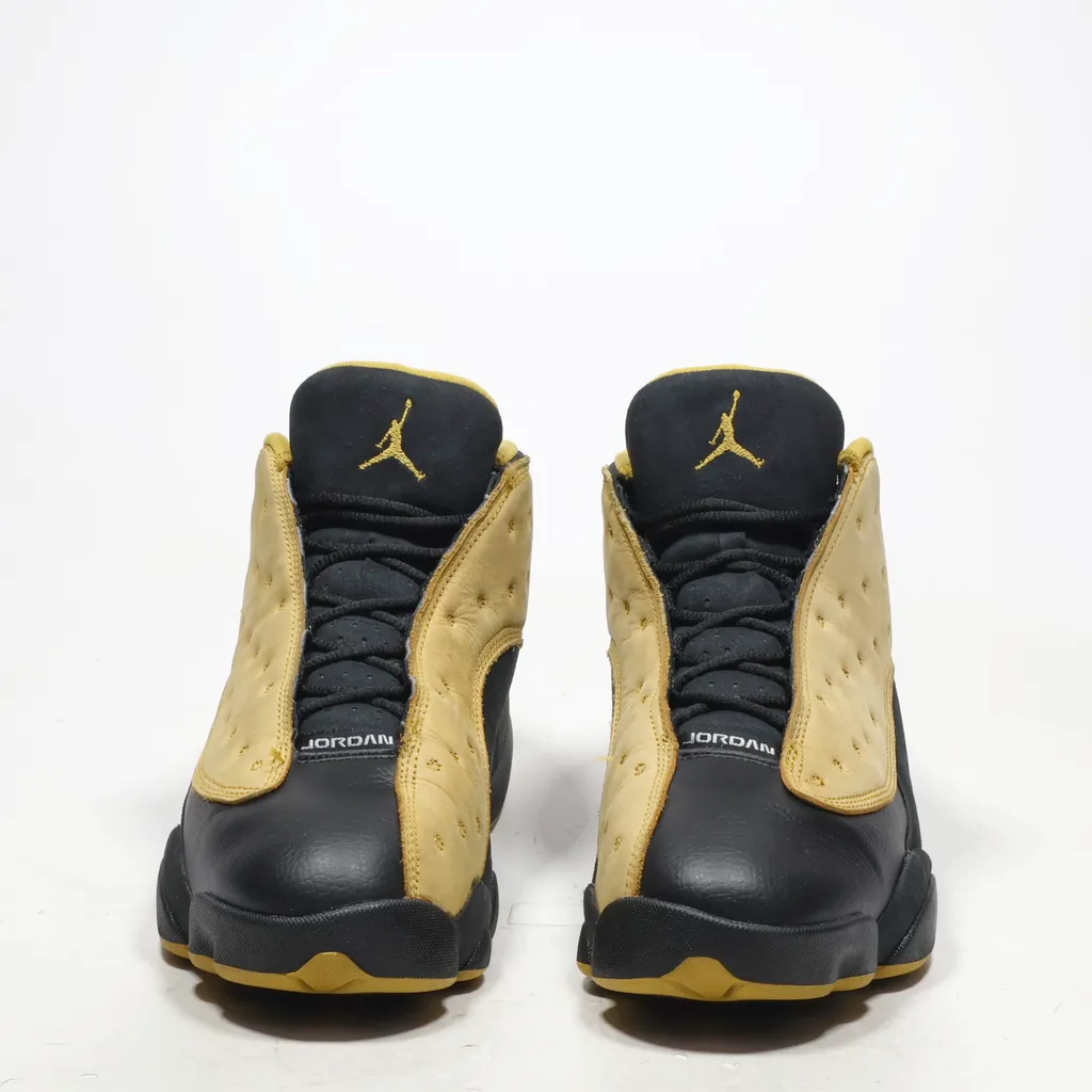 Air Jordan 13 Retro Sport Shoes Leather Yellow Color For Men