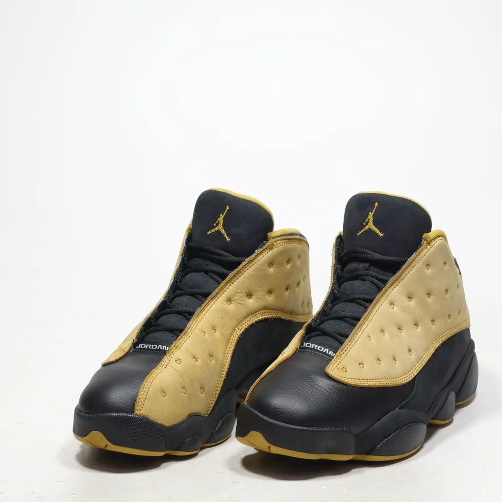Air Jordan 13 Retro Sport Shoes Leather Yellow Color For Men