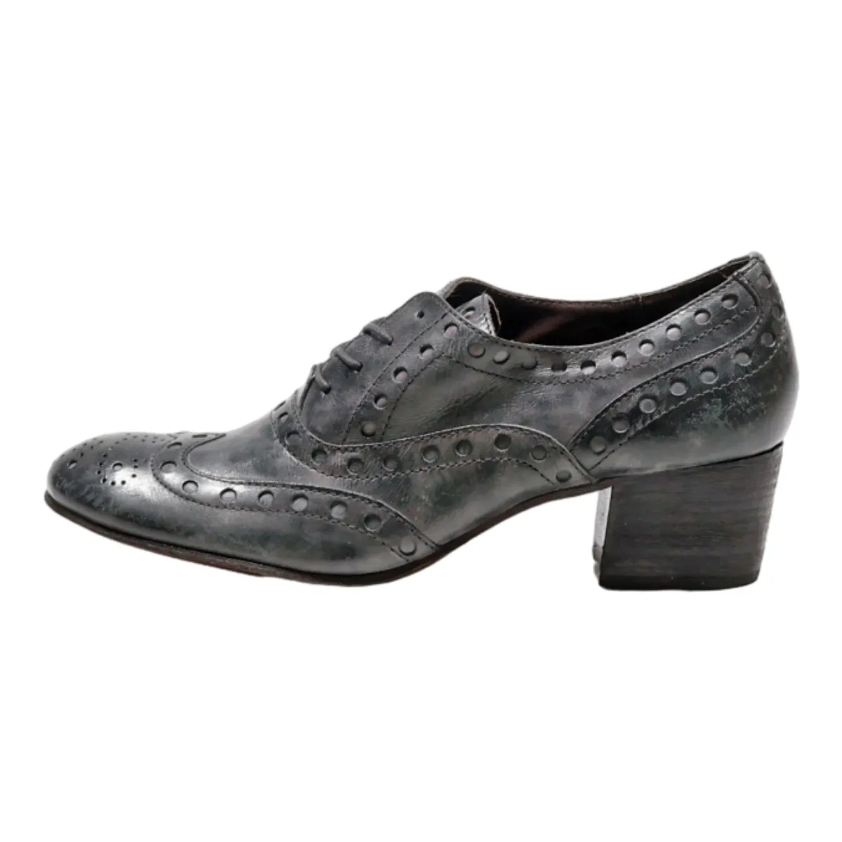 ASH Brogue Shoes Grey Leather Womens UK 3