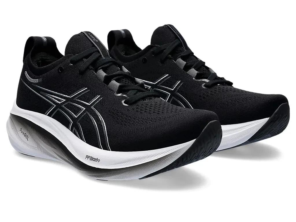 Asics Womens Gel Nimbus 26- Black/Graphite Grey (1012B601-001)