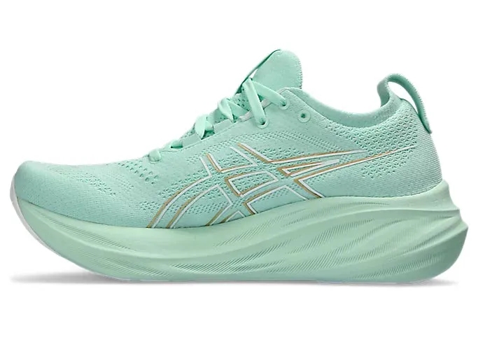 Asics Womens Gel Nimbus 26 Wide - Mint Tint/Pale Mint (1012B602-300)