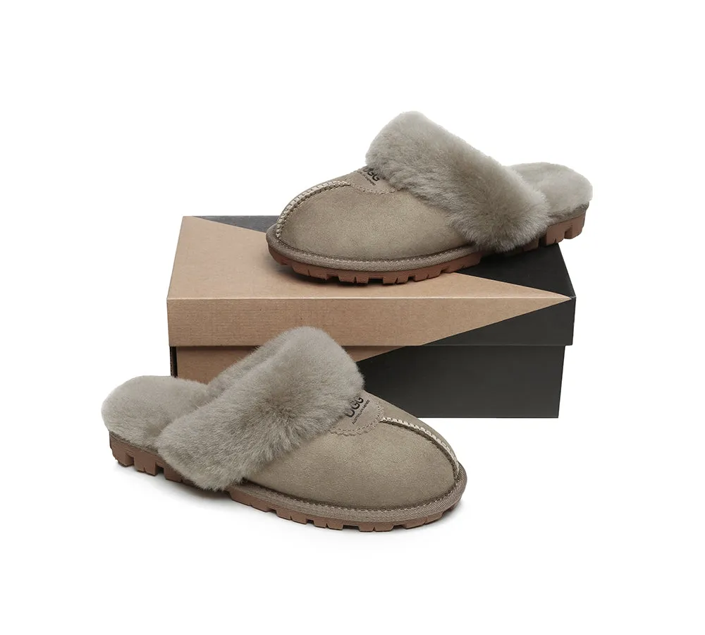 Australian Shepherd® UGG Slippers Double Face Sheepskin Unisex Waffle Scuff