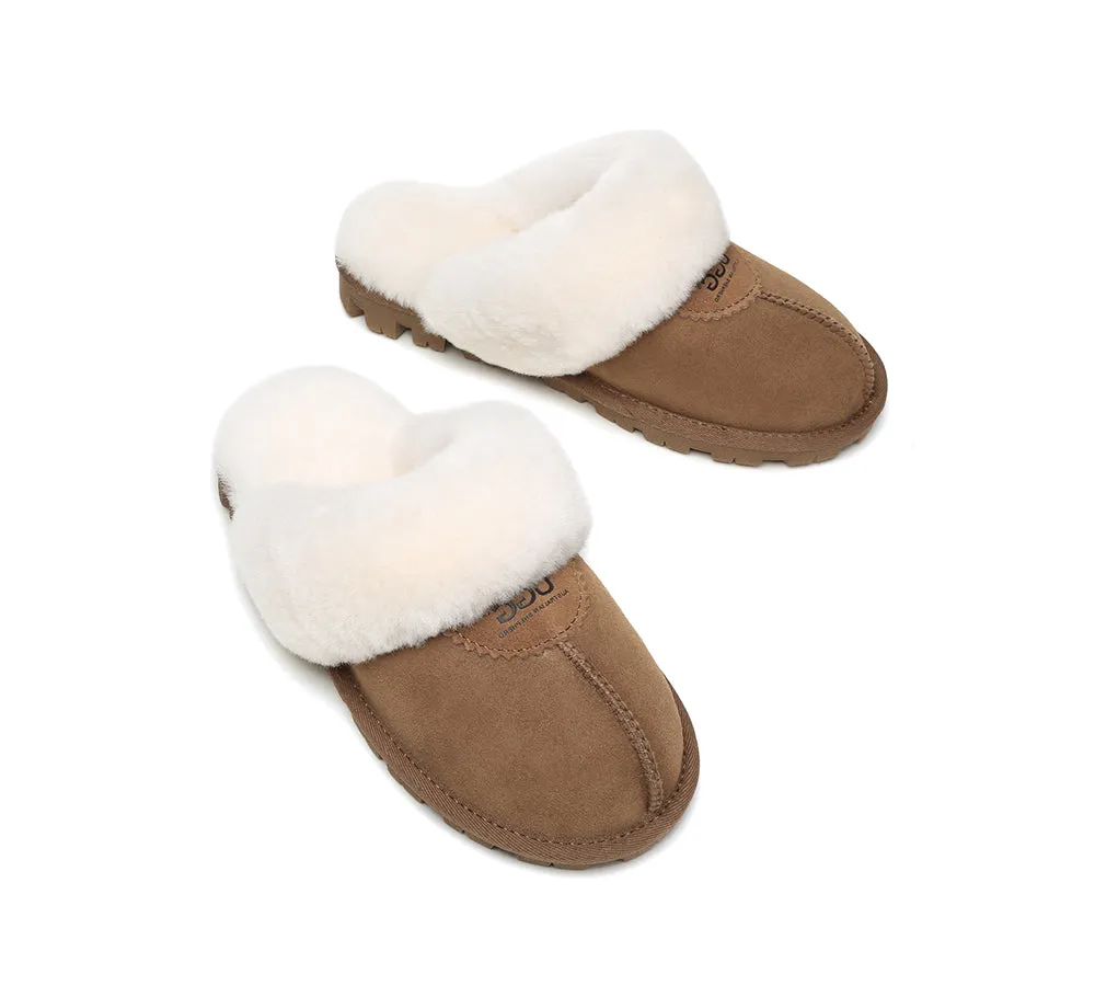 Australian Shepherd® UGG Slippers Double Face Sheepskin Unisex Waffle Scuff
