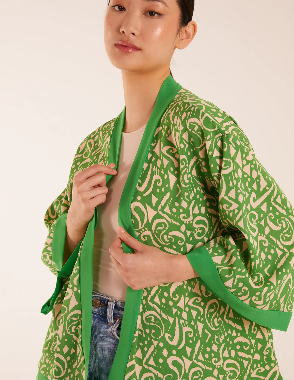 Aztec Print Kimono