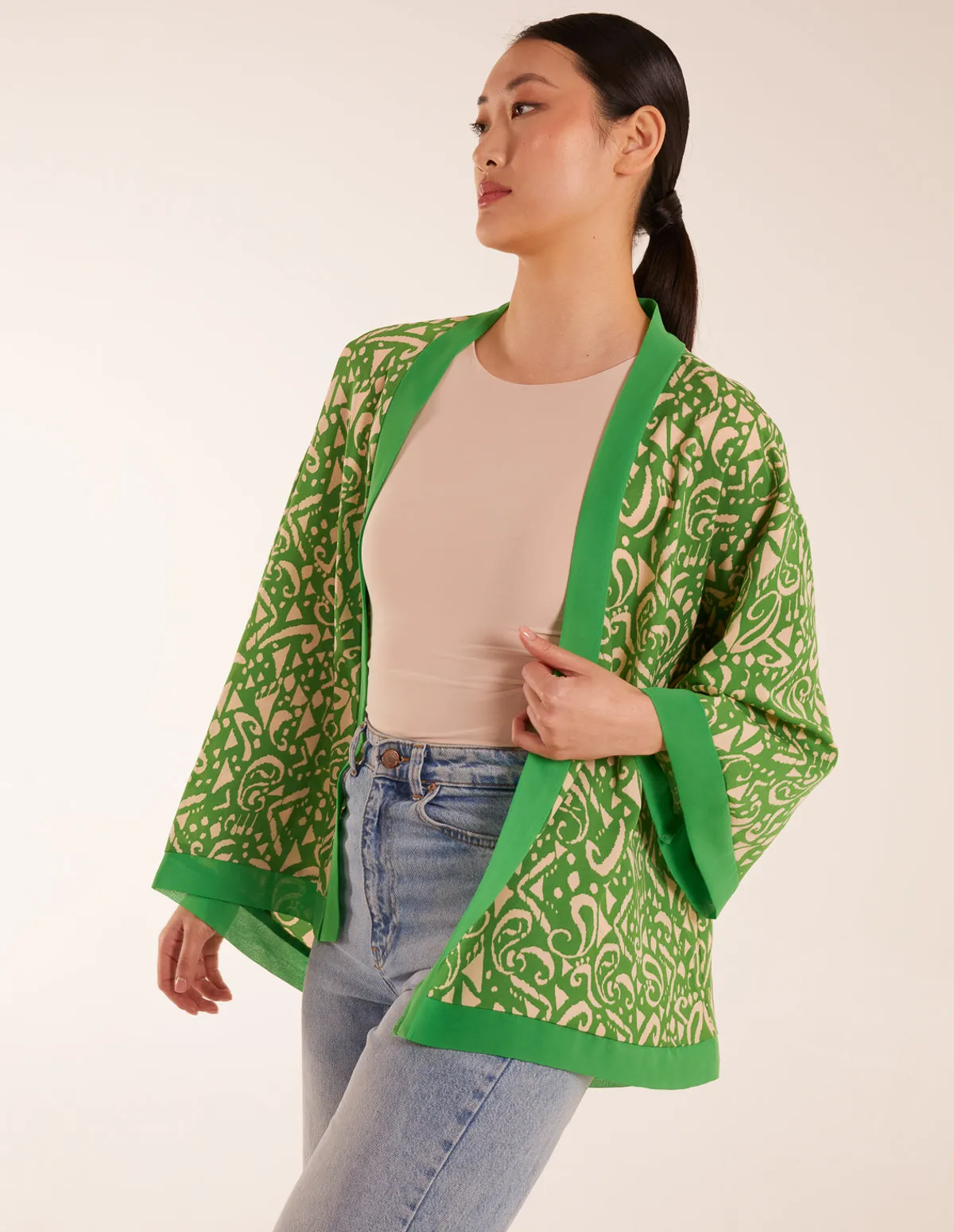 Aztec Print Kimono