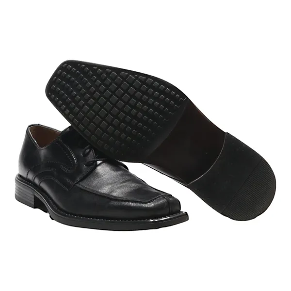 BATA Derby Shoes Black Leather Mens UK 7.5