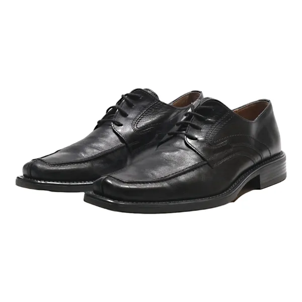 BATA Derby Shoes Black Leather Mens UK 7.5