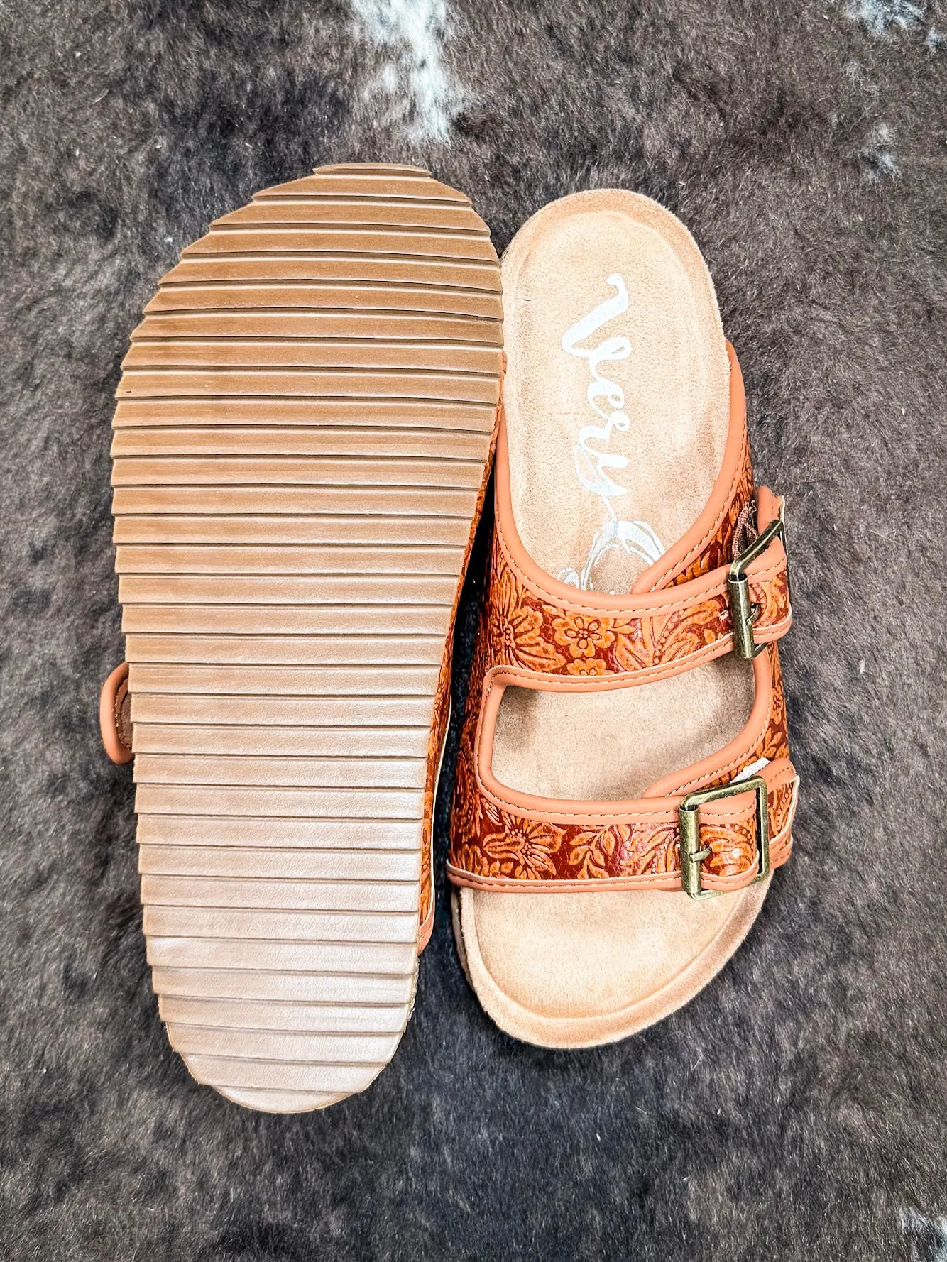 Berry Sandal in Rust by Very G
