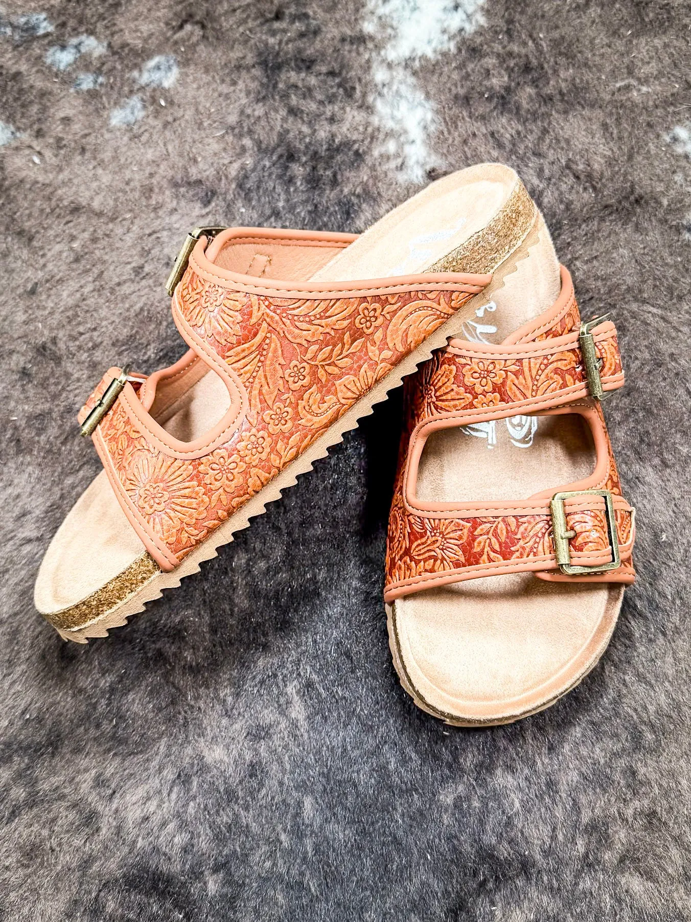 Berry Sandal in Rust by Very G