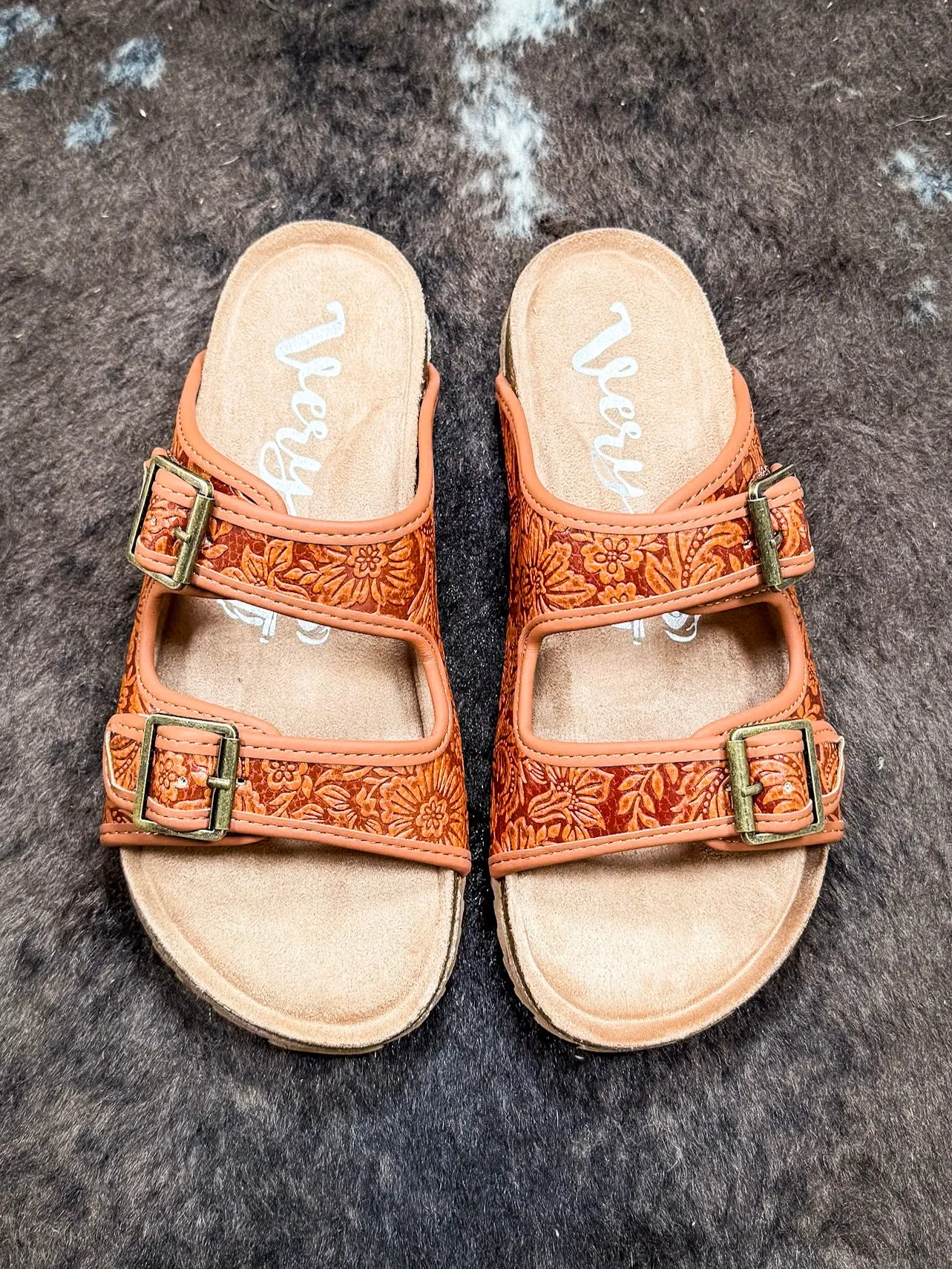 Berry Sandal in Rust by Very G