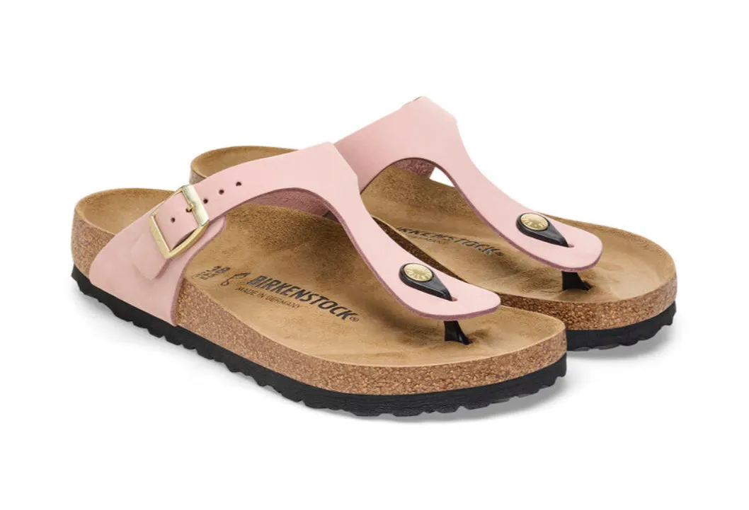 Birkenstock Gizeh Nubuk Leather Soft Pink 1026518