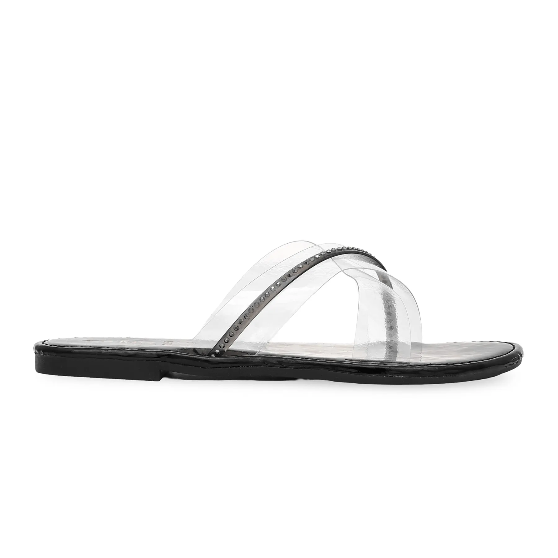 Black Casual Slipper CL1647