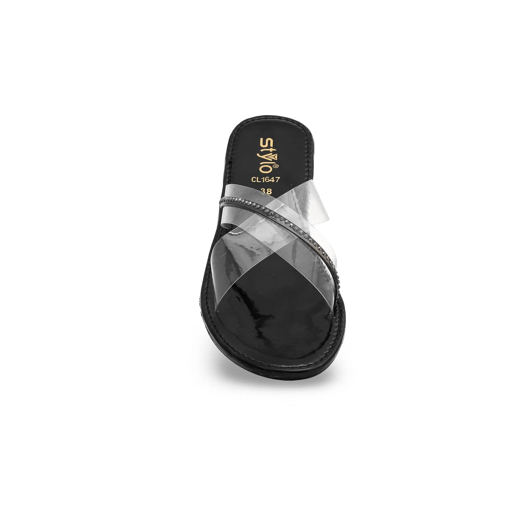 Black Casual Slipper CL1647