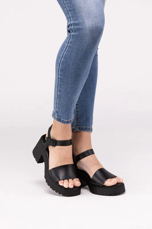 BOOMER-S PLATFORM HEEL SANDALS