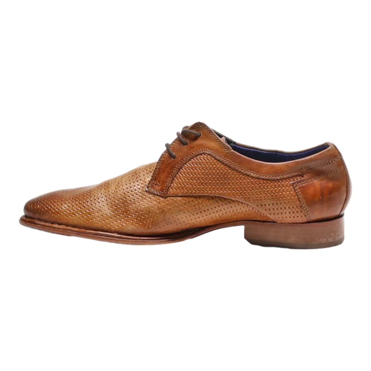 BUGATTI Oxford Shoes Brown Leather Mens UK 8