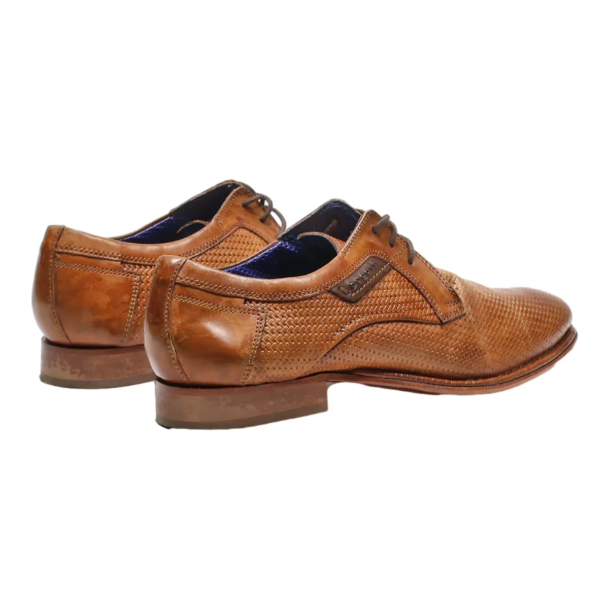 BUGATTI Oxford Shoes Brown Leather Mens UK 8