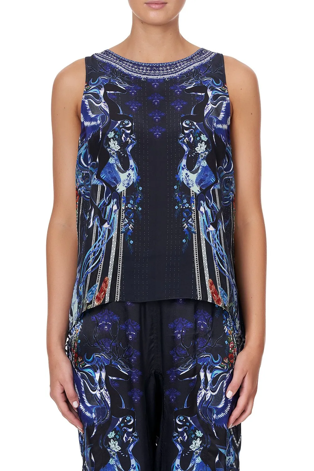 BUTTON BACK TOP MARE MYSTIQUE