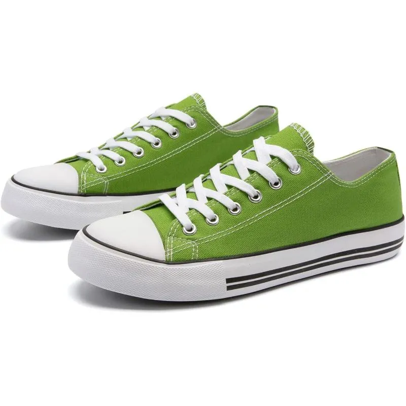 Canvas Lace Up Sneakers For Women