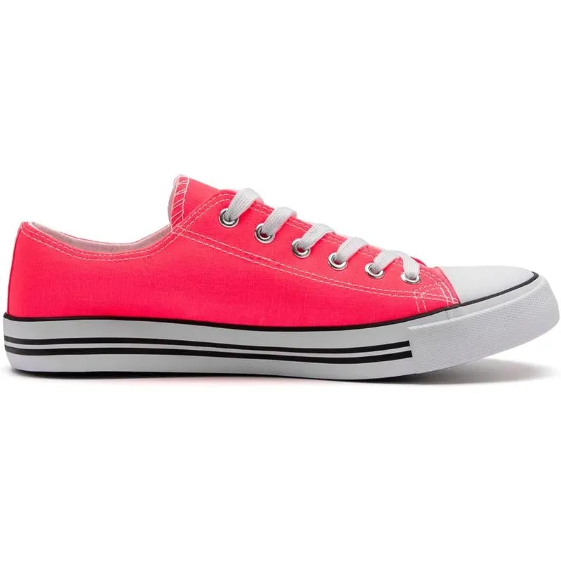 Canvas Lace Up Sneakers For Women