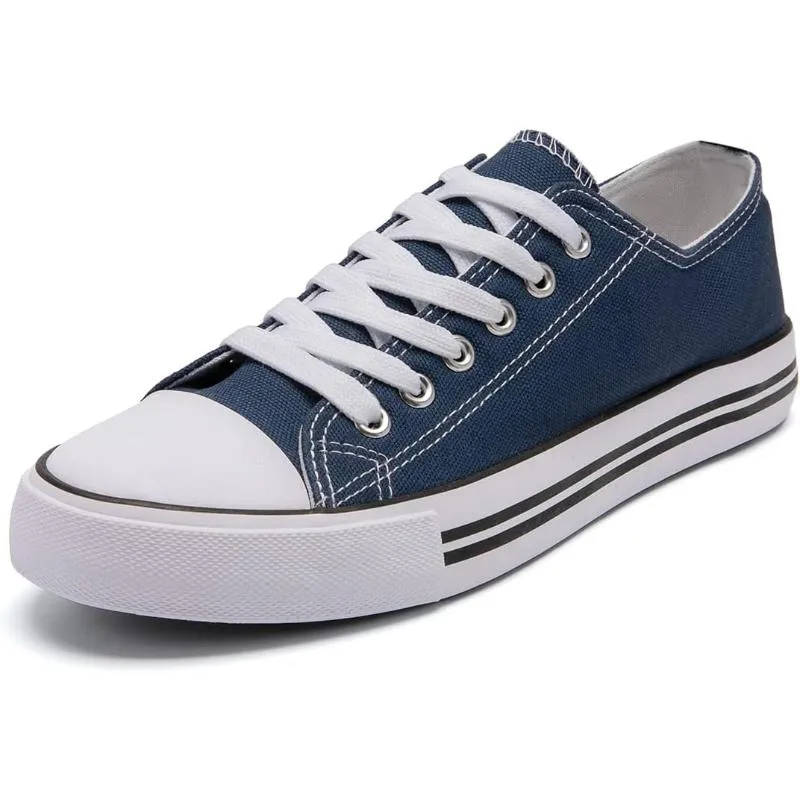 Canvas Lace Up Sneakers For Women