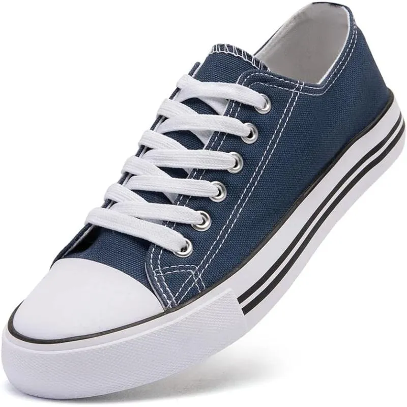 Canvas Lace Up Sneakers For Women