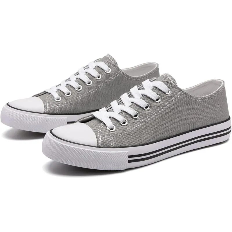 Canvas Lace Up Sneakers For Women