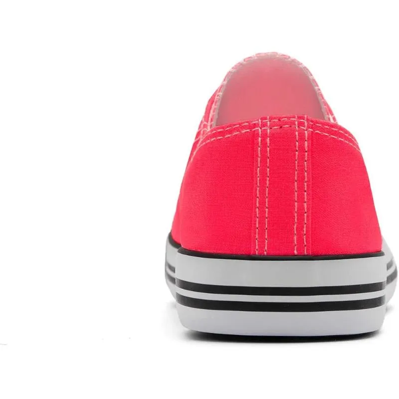 Canvas Lace Up Sneakers For Women