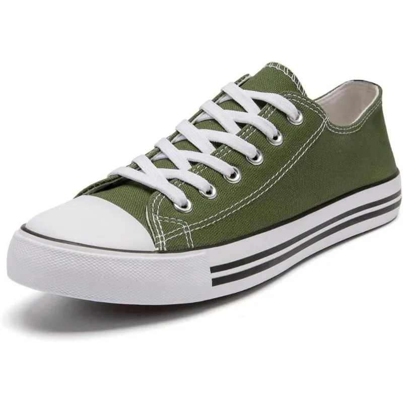 Canvas Lace Up Sneakers For Women