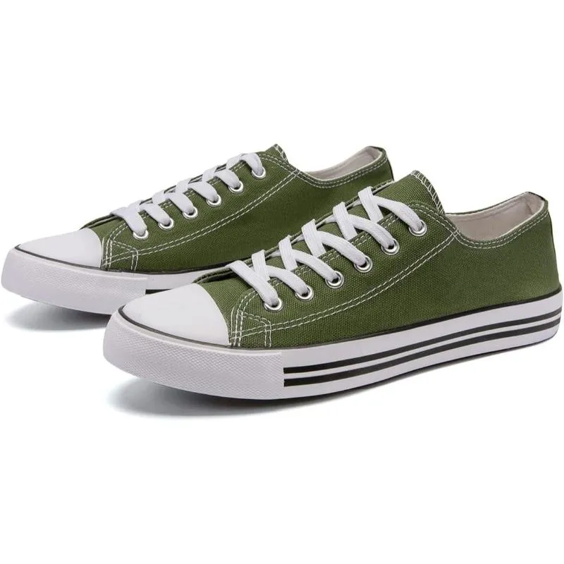 Canvas Lace Up Sneakers For Women