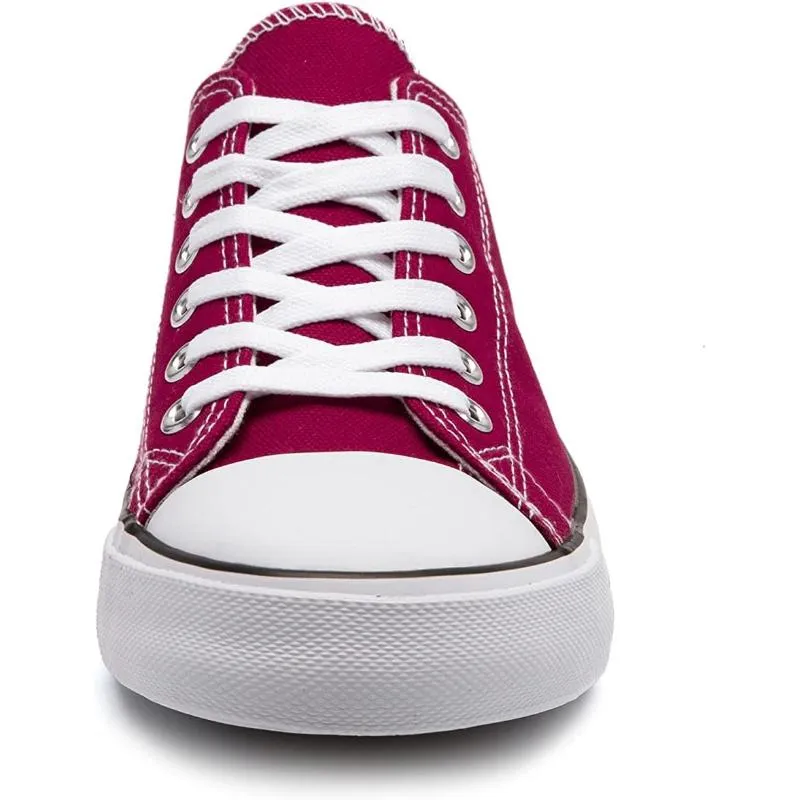 Canvas Lace Up Sneakers For Women