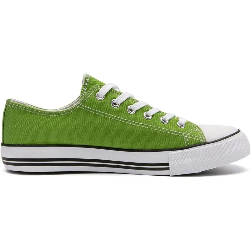 Canvas Lace Up Sneakers For Women