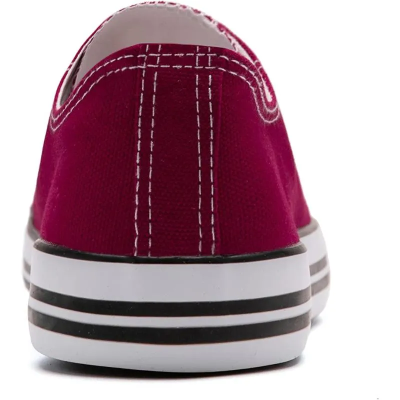 Canvas Lace Up Sneakers For Women