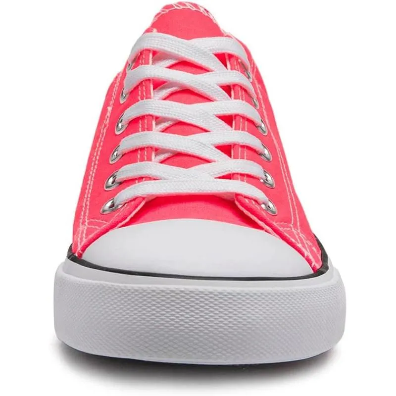 Canvas Lace Up Sneakers For Women