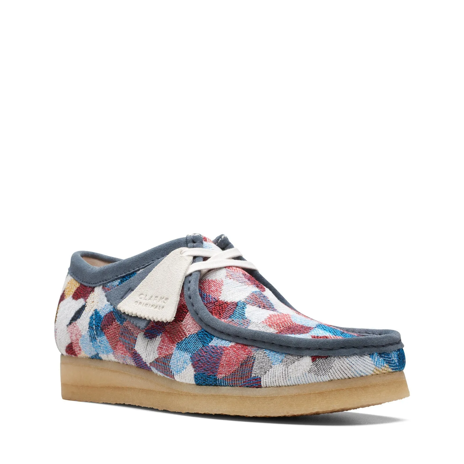 Clarks Originals Wallabee Low Men's Blue Multi Textile 26172247