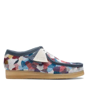 Clarks Originals Wallabee Low Men's Blue Multi Textile 26172247