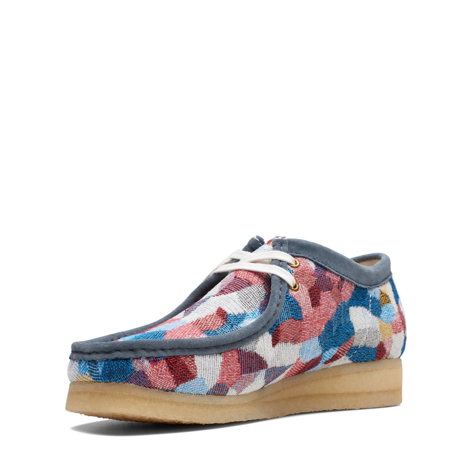 Clarks Originals Wallabee Low Men's Blue Multi Textile 26172247