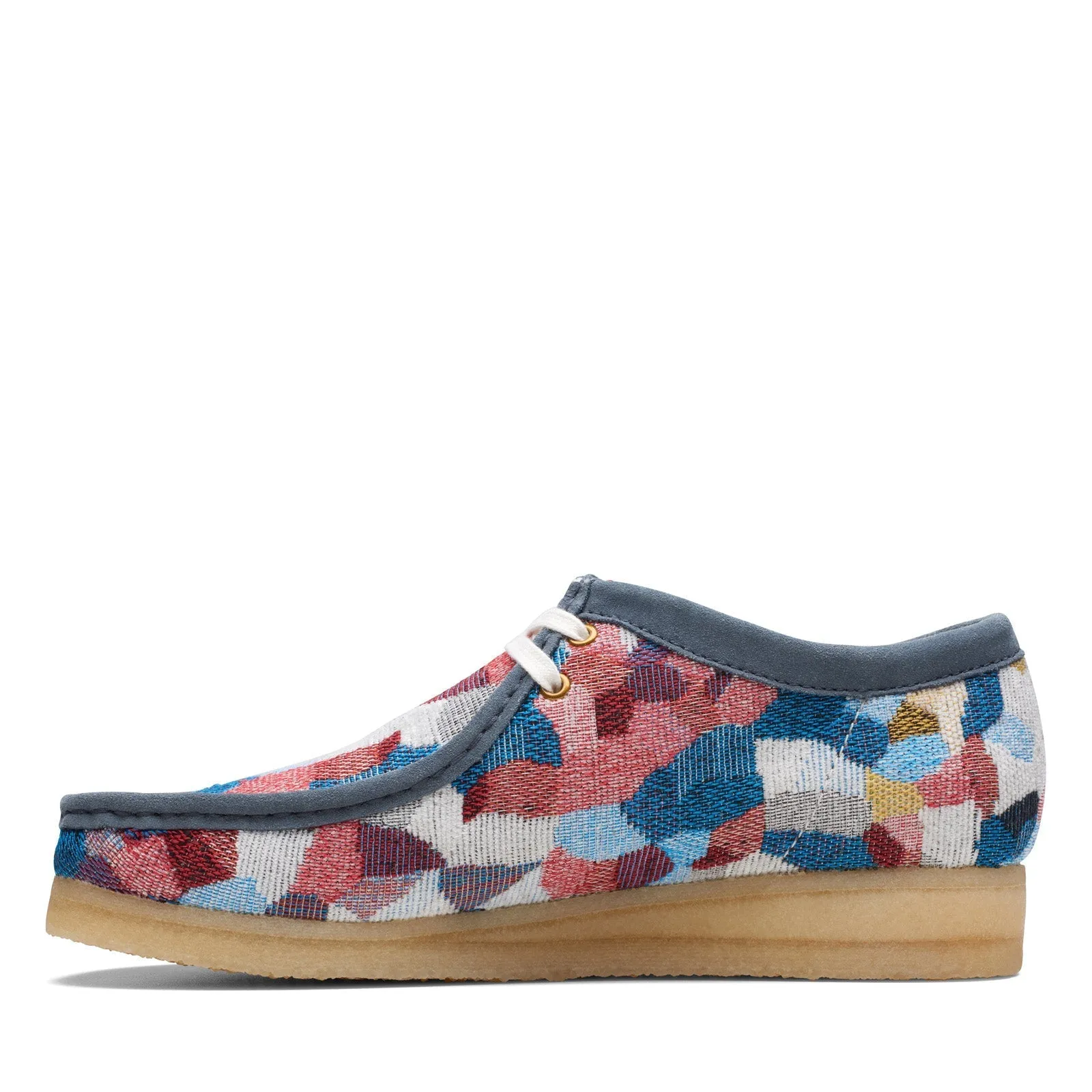 Clarks Originals Wallabee Low Men's Blue Multi Textile 26172247