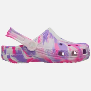 Crocs Classic Glow Marbled Clog Kids - Pink Crush Multi