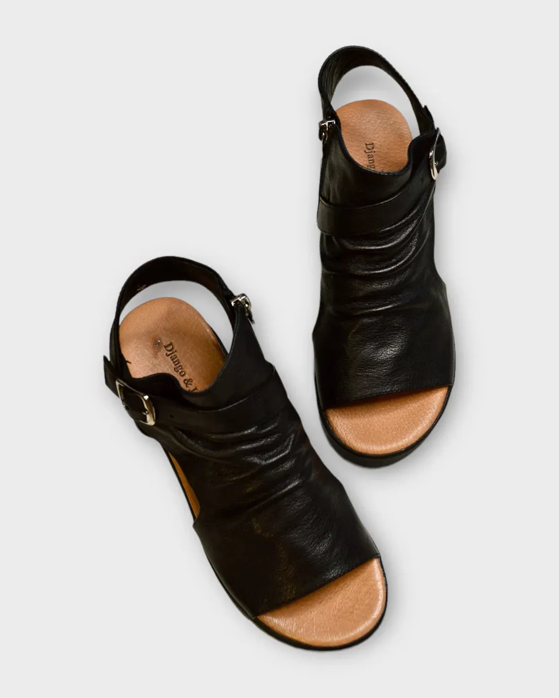 Django and Juliette Rufuss Sandal  - Black