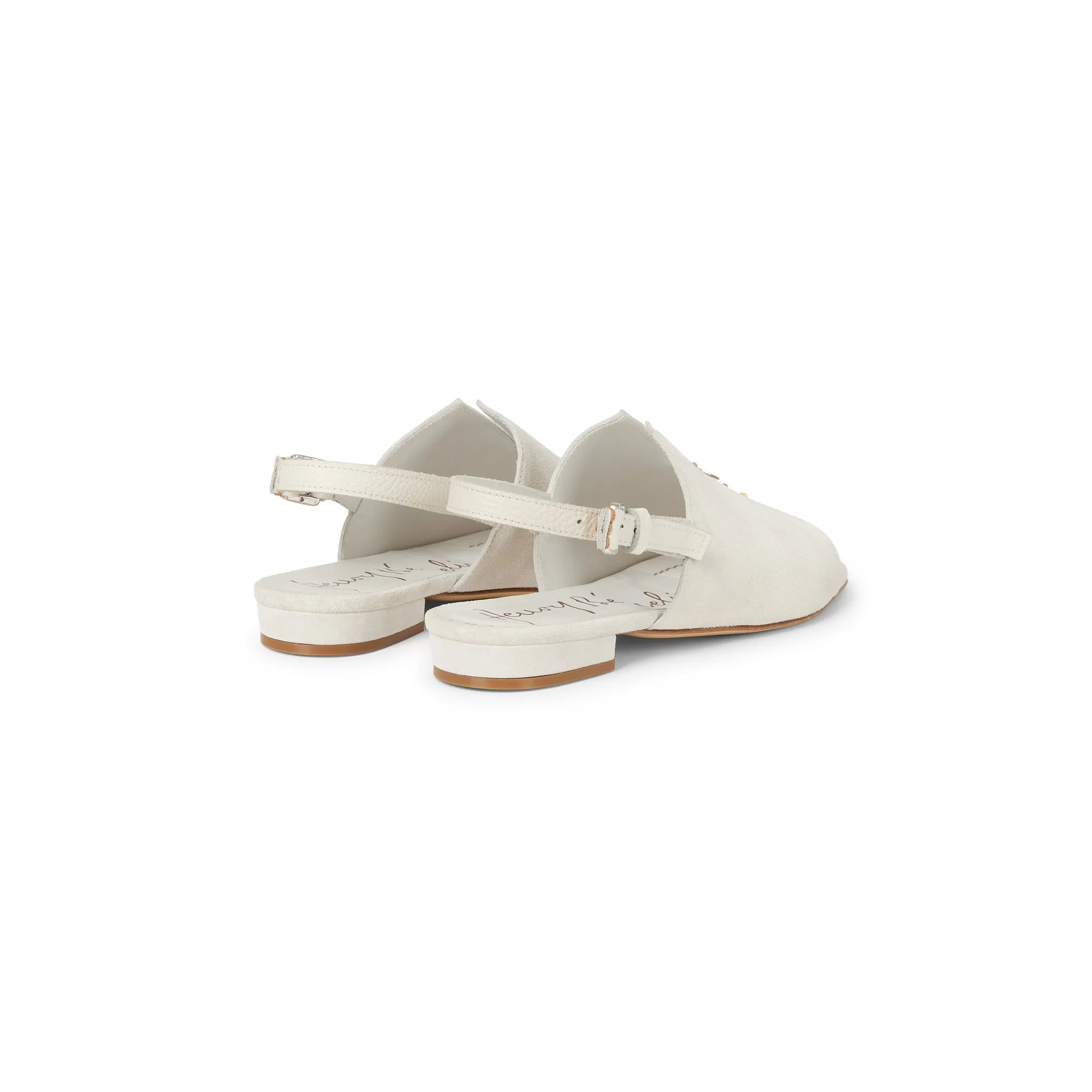 Embroidered Sandal Camoscio Vintage