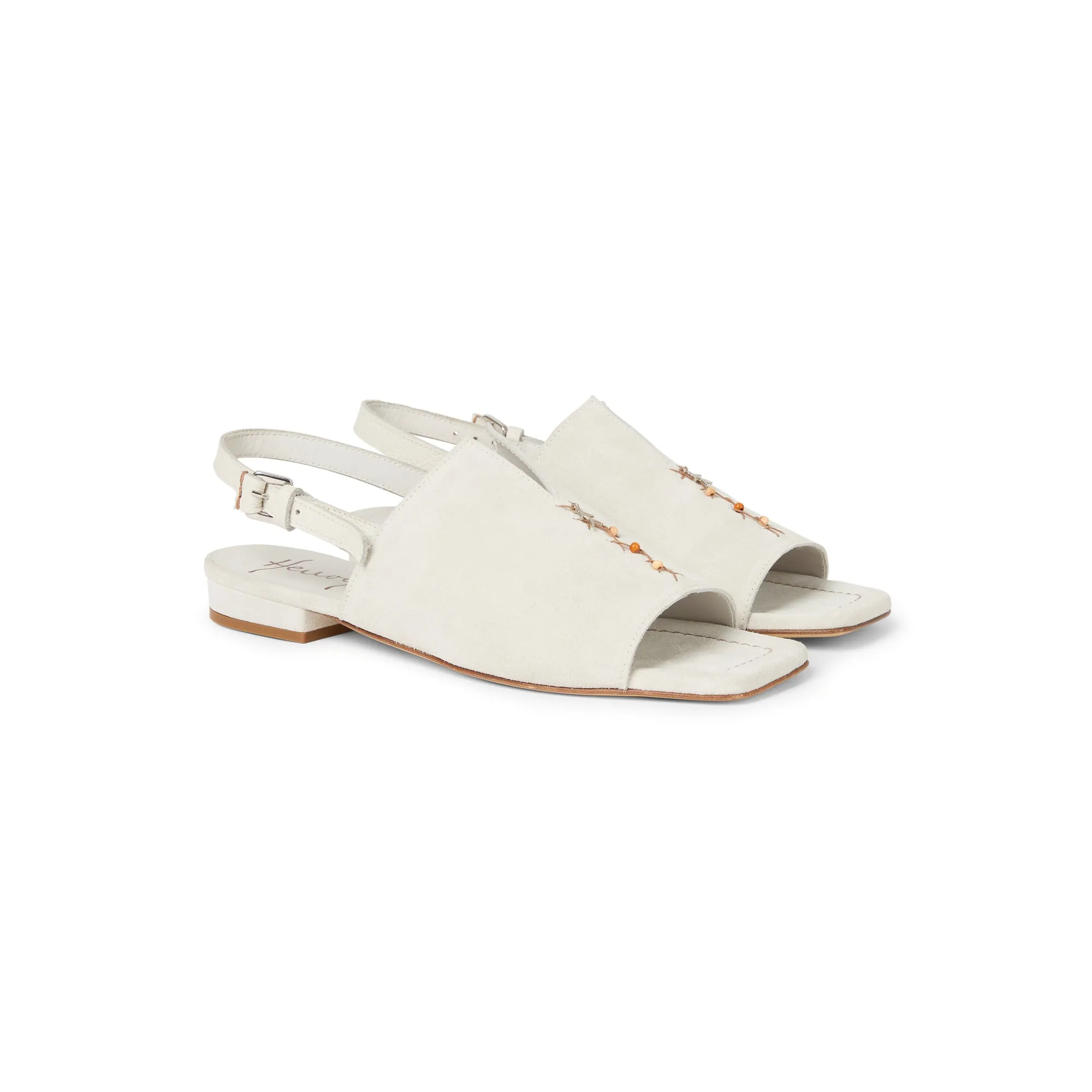 Embroidered Sandal Camoscio Vintage