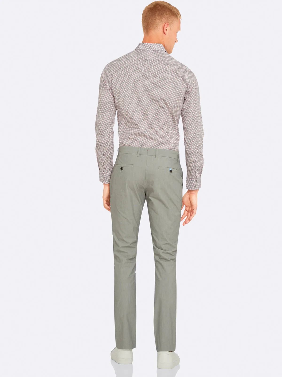 Feather Stripe Slim Leg Trousers