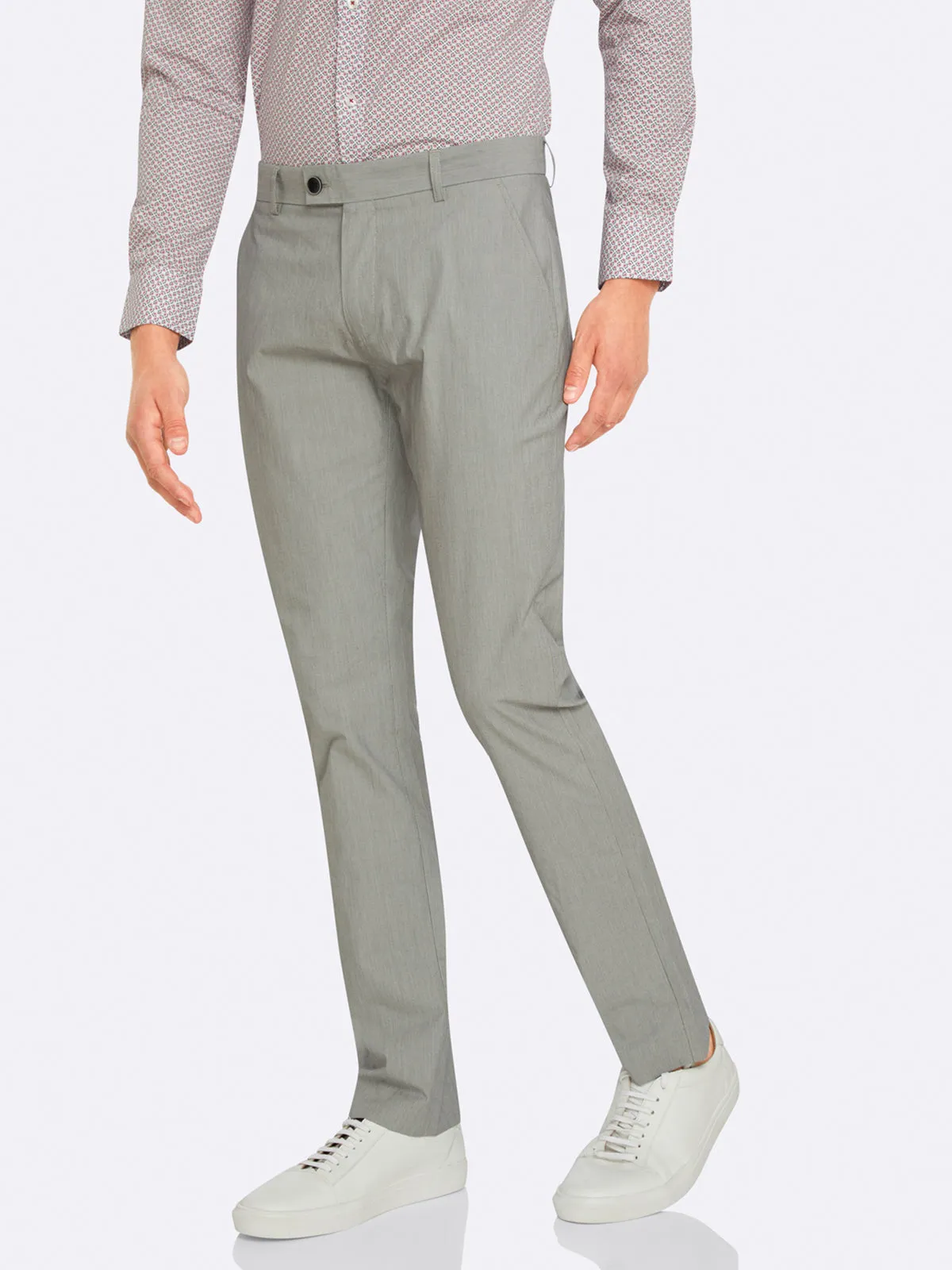 Feather Stripe Slim Leg Trousers