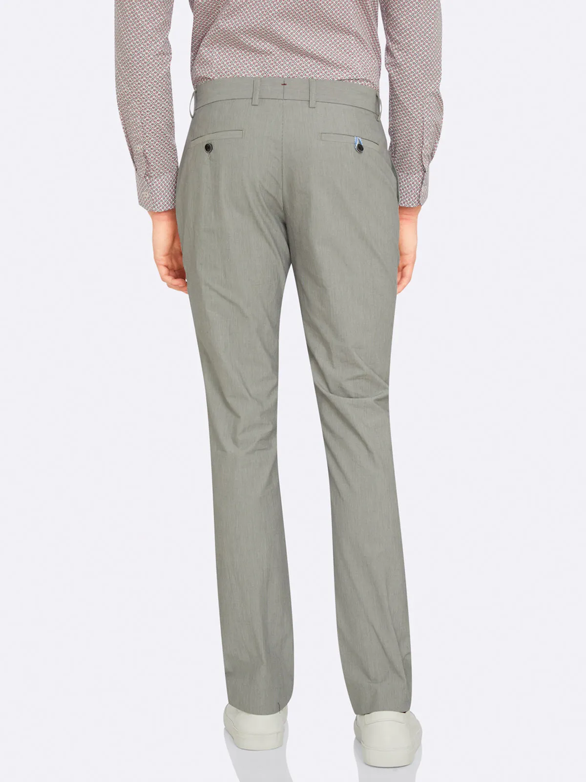 Feather Stripe Slim Leg Trousers