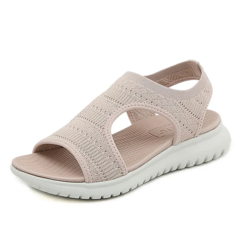 GroovyWish Women Walking Orthopedic Sandals Mesh Hollow Out Trendy Summer Sandals