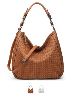 Hobo Woven Shoulder Bag in Large